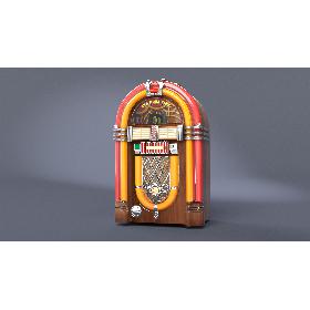 One More Time Wurlitzer Juke Box [LOW POLY] 3D model